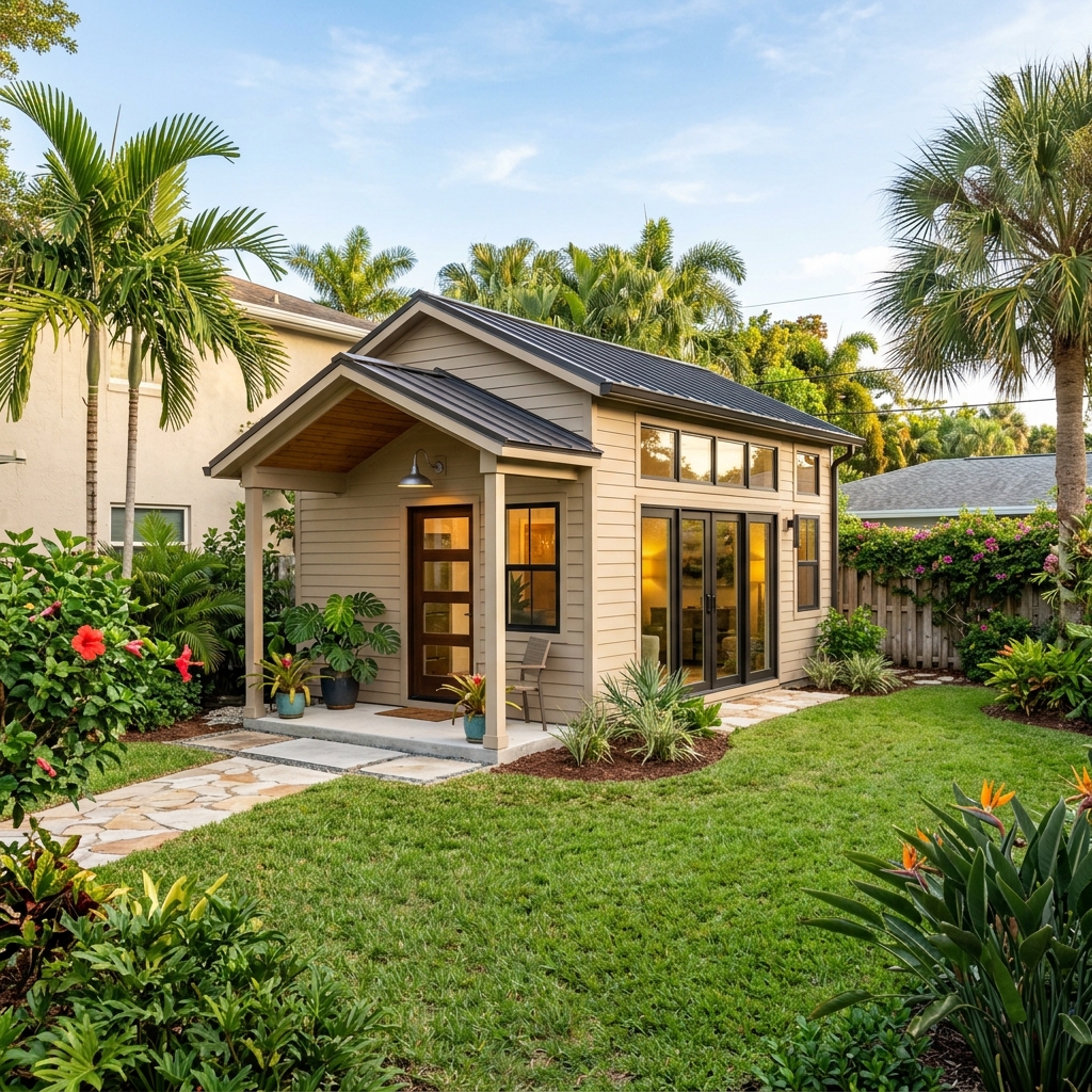 Modern backyard ADU in Florida
